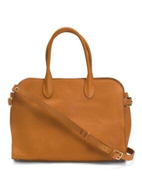 CLAUDIA Made In Italy Leather Vacchetta Satchel